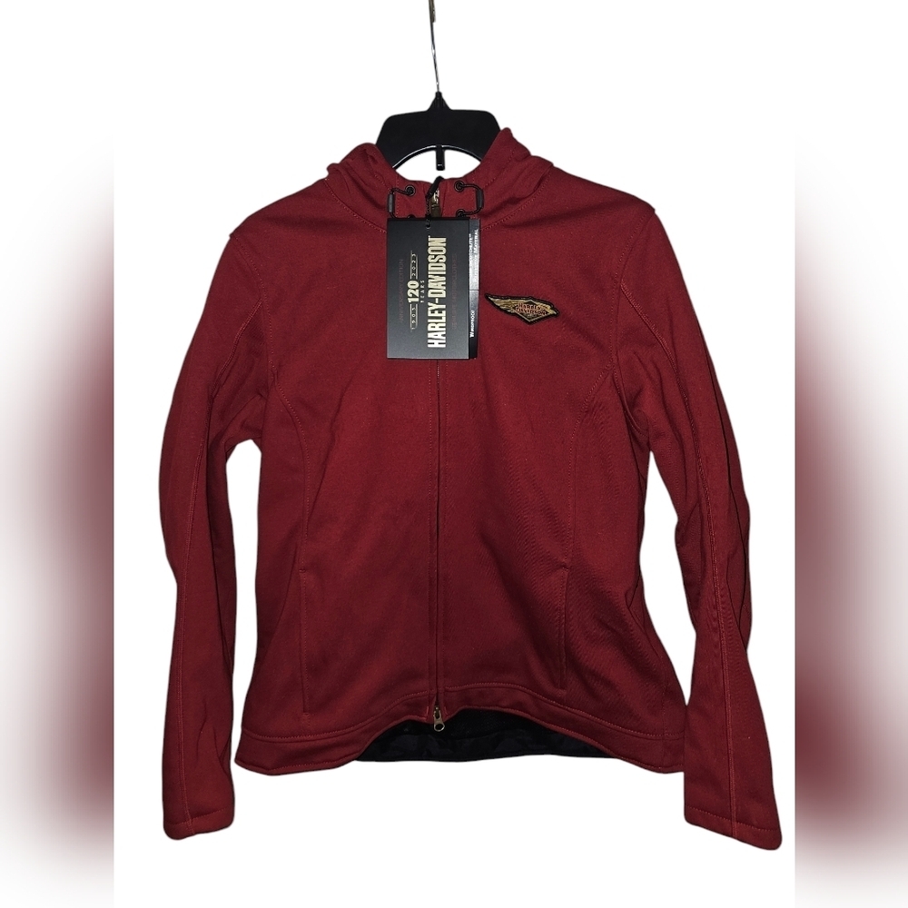 Harley Davidson Women 120th Anniversary Deflector Riding Fleece Merlot
